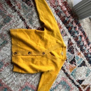 Oversized Yellow Earthbound cardigan